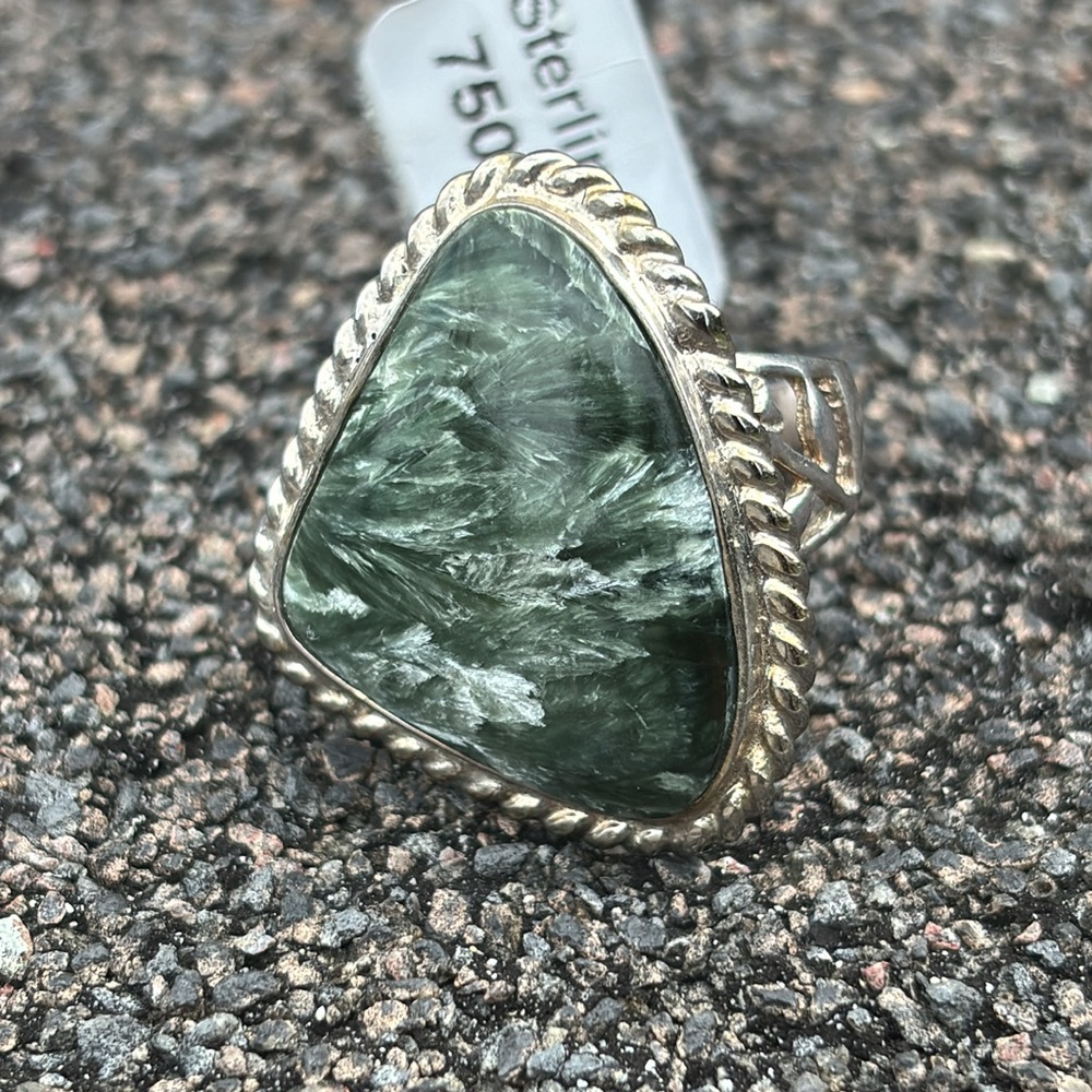 Sterling Silver Seraphinite Ring - image 3